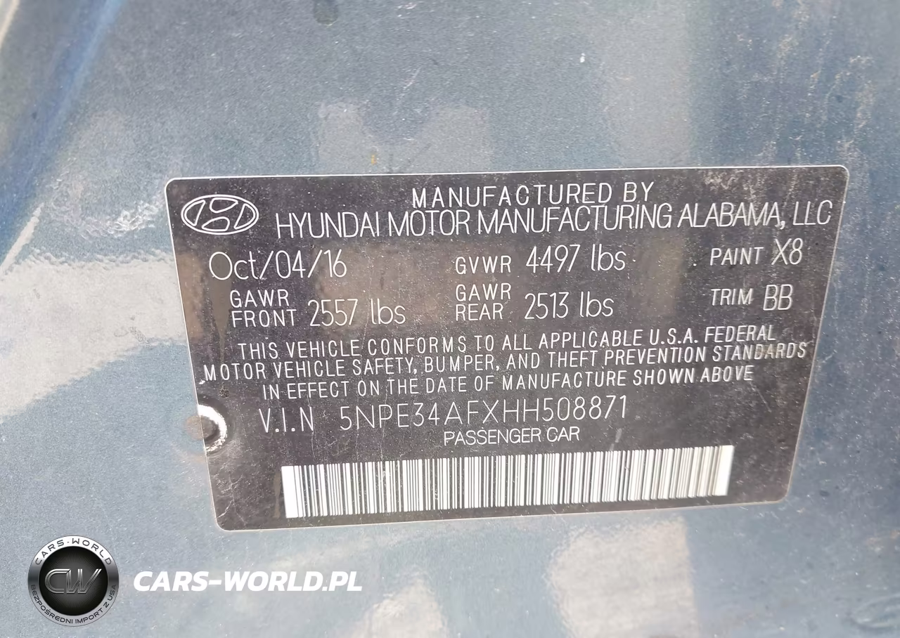 2017 Hyundai Sonata Limited VIN:5NPE34AFXHH508871 - 9