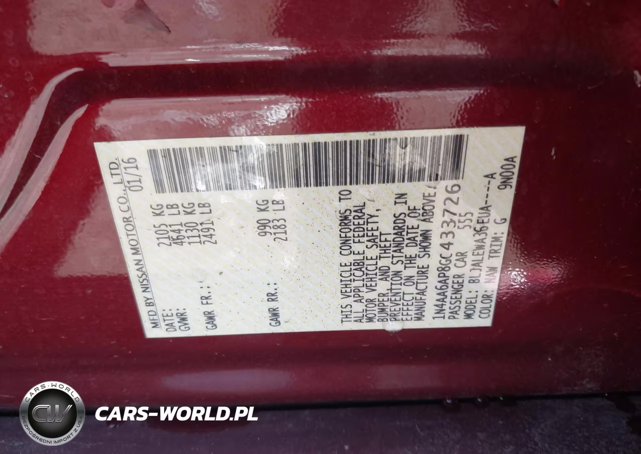 2016 Nissan Maxima 3.5 Sl VIN:1N4AA6AP8GC433726 - 9