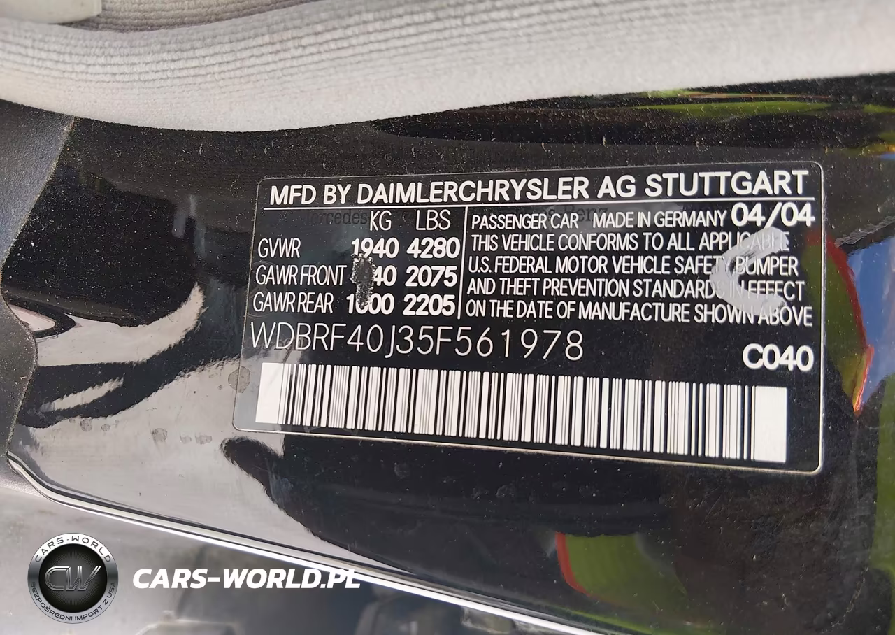 2005 Mercedes-Benz C 230 Kompressor Sport VIN:WDBRF40J35F561978 - 9