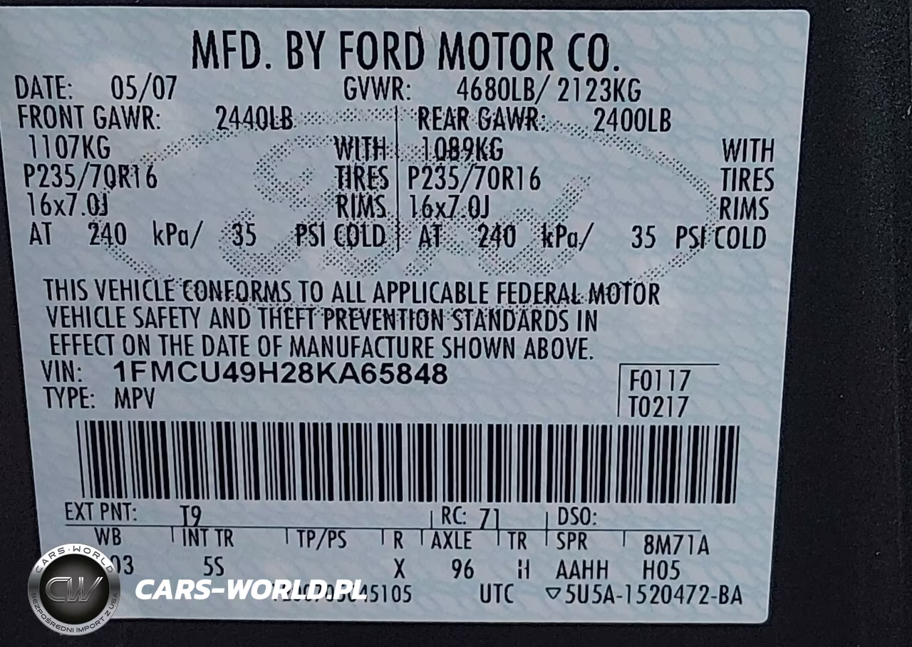 2008 Ford Escape Hybrid VIN:1FMCU49H28KA65848 - 9