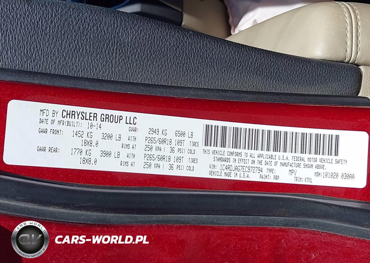 2014 Dodge Durango Sxt VIN:1C4RDJAG7EC972794 - 9