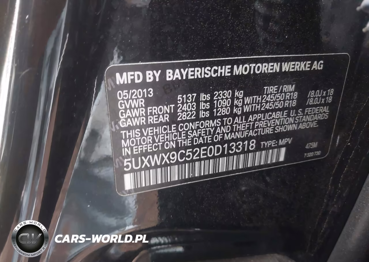 2014 BMW X3 xDrive28I VIN:5UXWX9C52E0D13318 - 9