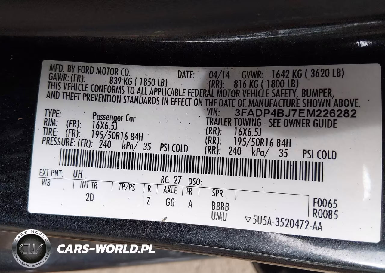 2014 Ford Fiesta Se VIN:3FADP4BJ7EM226282 - 9