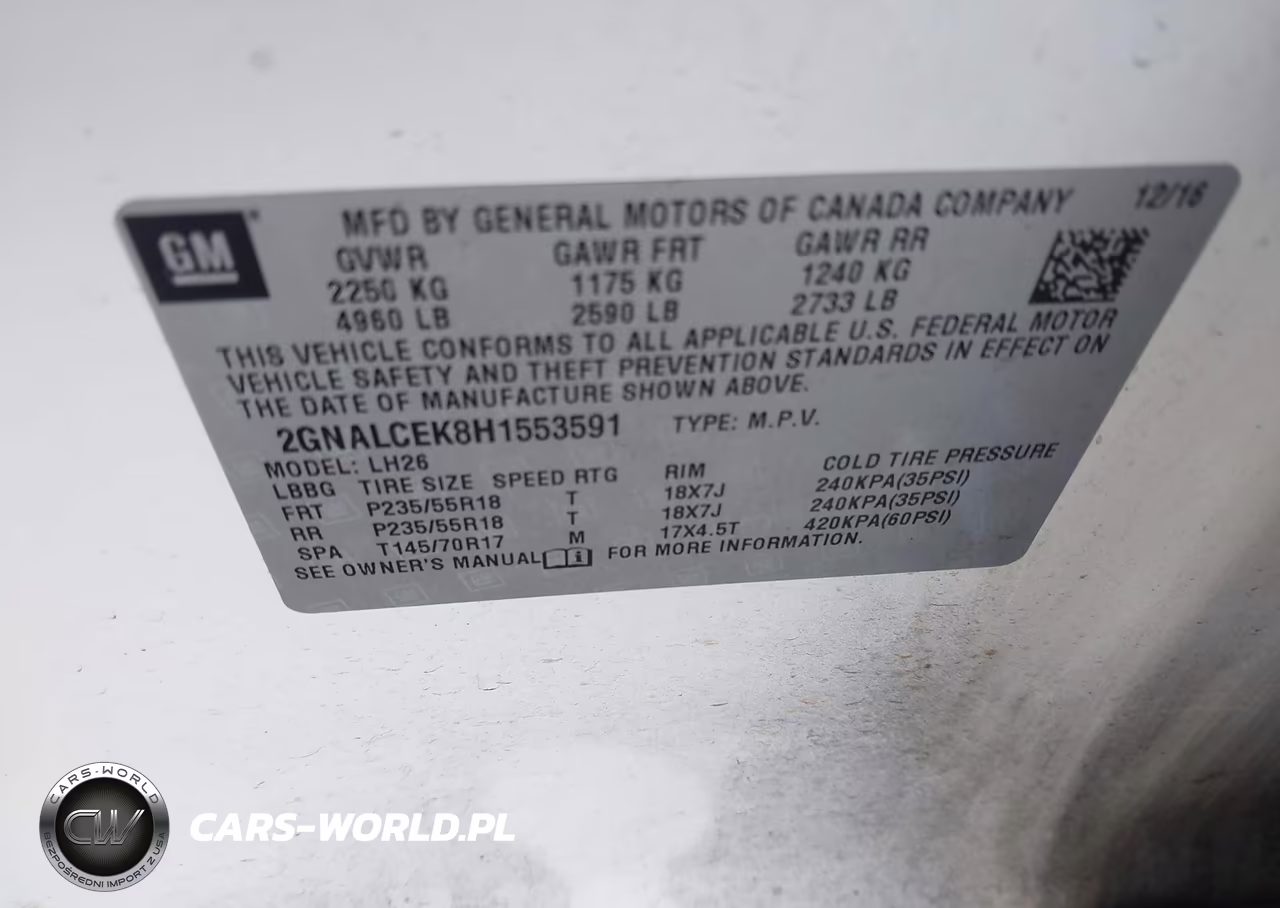 2017 Chevrolet Equinox Lt VIN:2GNALCEK8H1553591 - 9