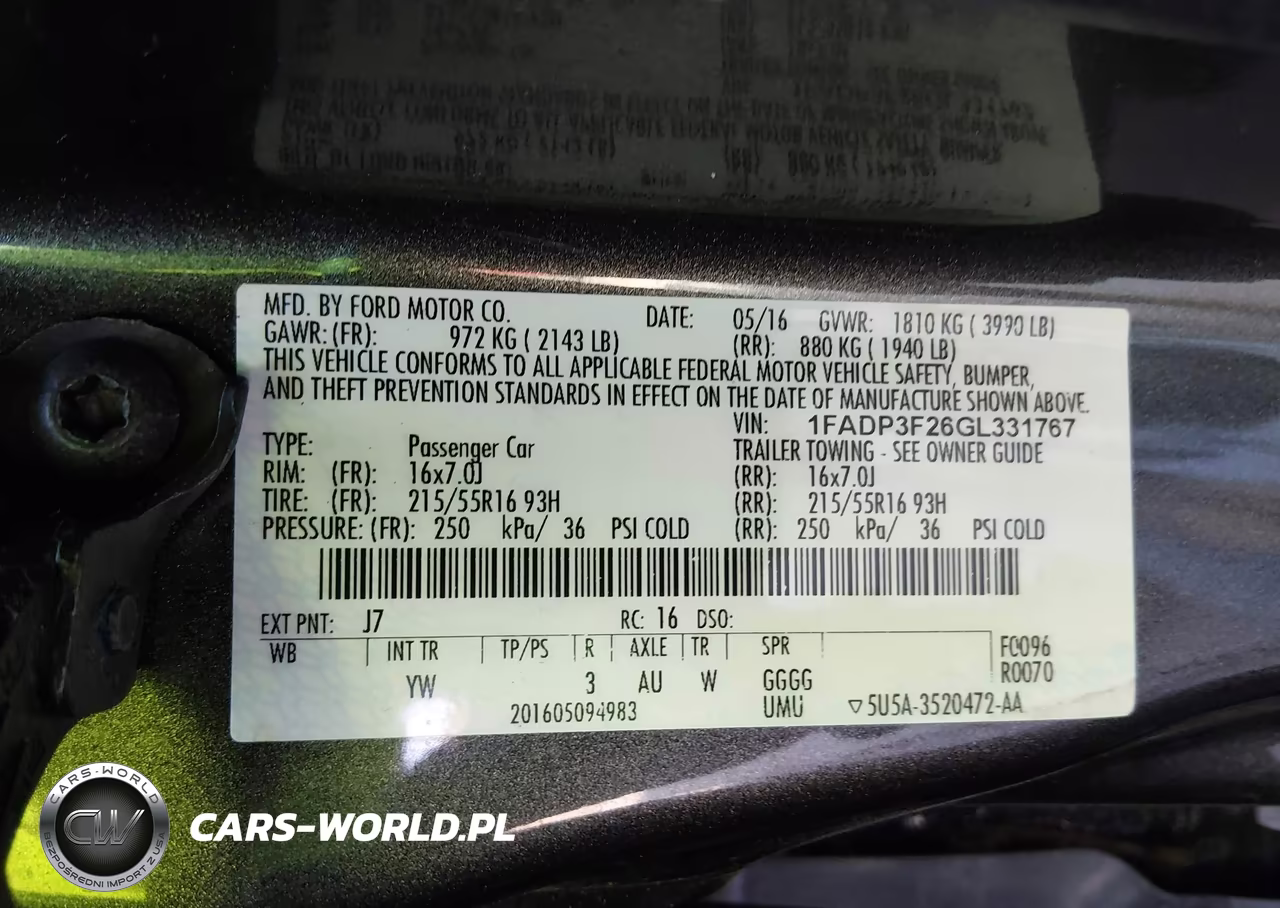 2016 Ford Focus Se VIN:1FADP3F26GL331767 - 9