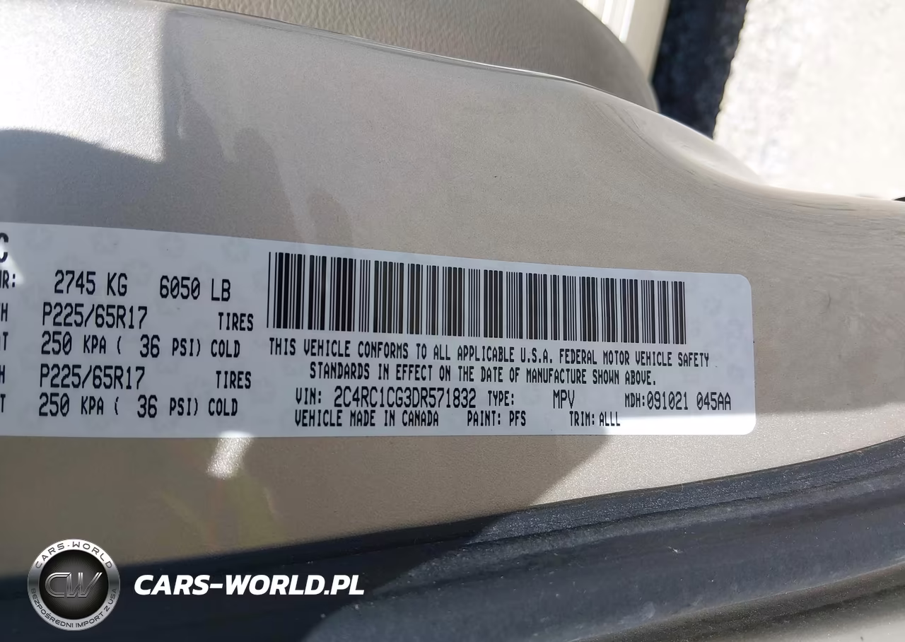 2013 Chrysler Town & Country Touring-L VIN:2C4RC1CG3DR571832 - 9