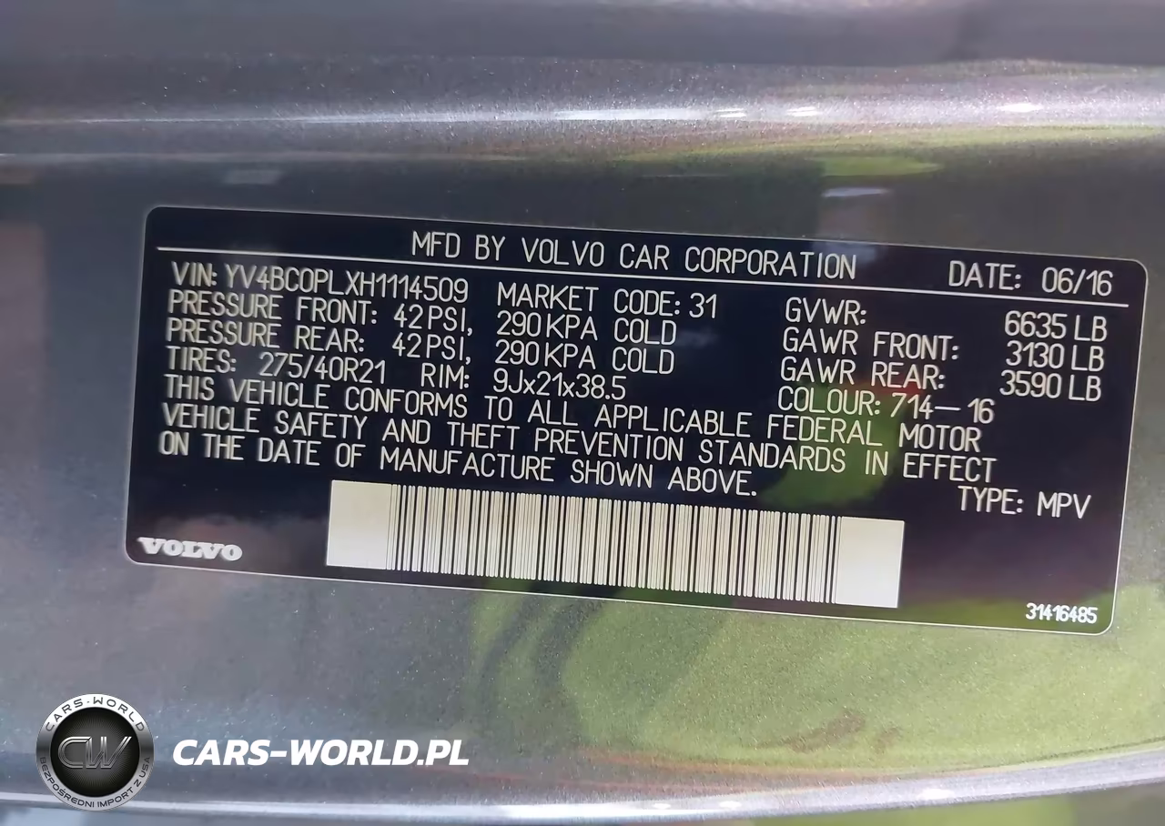 2017 Volvo Xc90 Hybrid T8 Inscription VIN:YV4BC0PLXH1114509 - 9