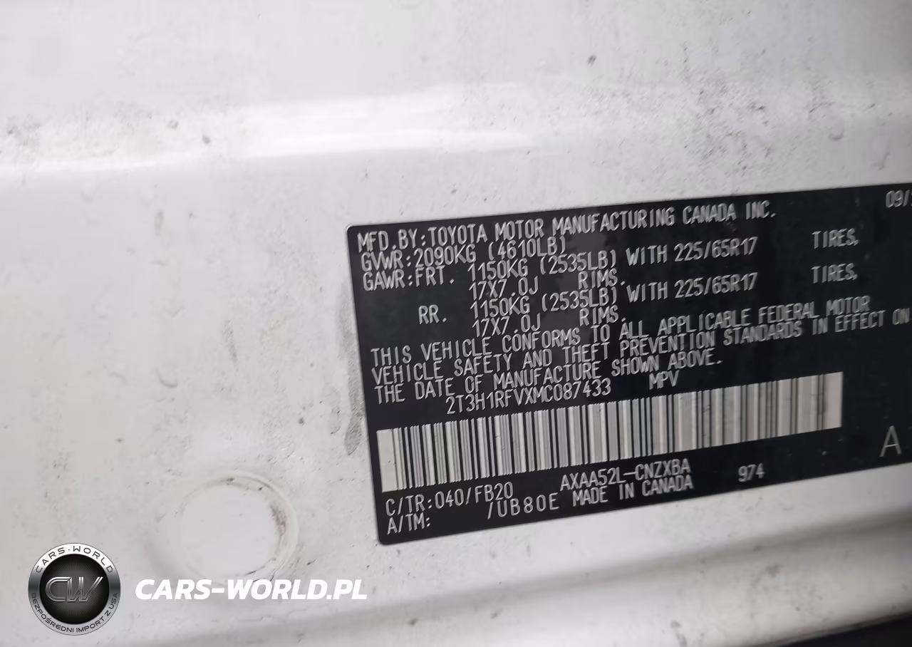 2021 Toyota Rav4 Le VIN:2T3H1RFVXMC087433 - 9