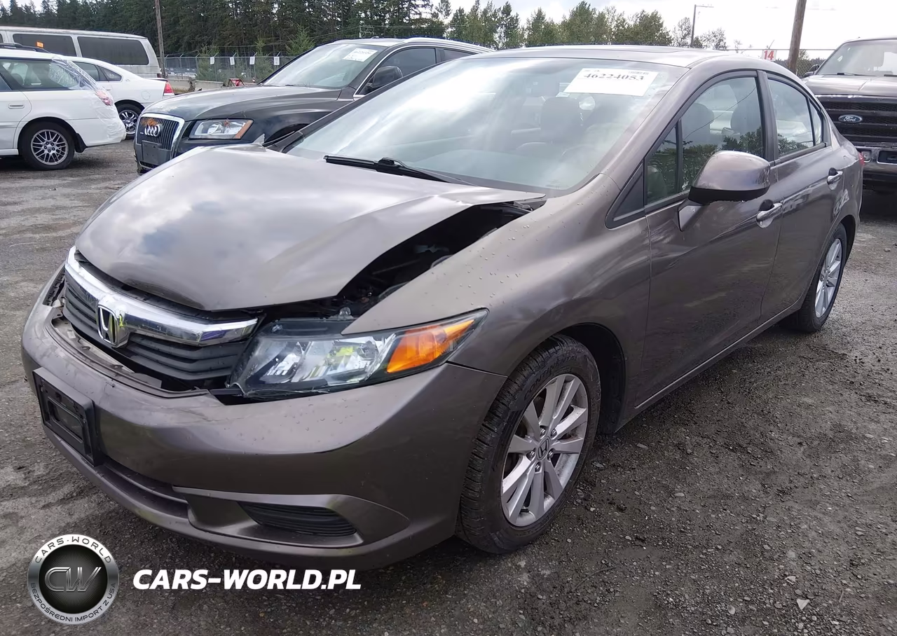 2012 Honda Civic Ex-L VIN:2HGFB2F90CH550144 - 2