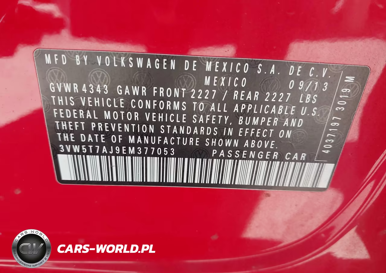 2014 Volkswagen Jetta Gli VIN:3VW5T7AJ9EM377053 - 9