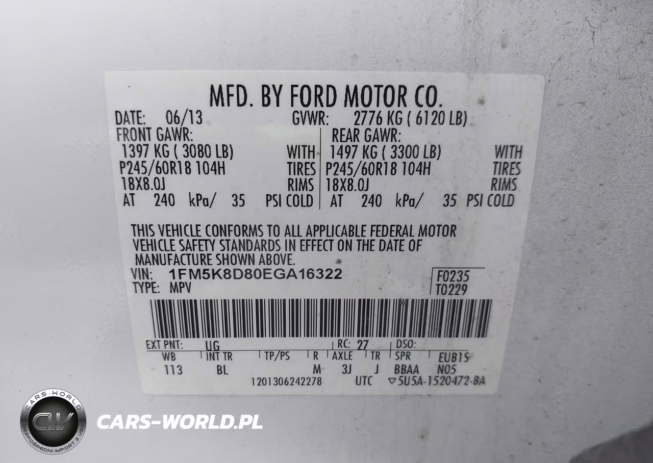 2014 Ford Explorer Xlt VIN:1FM5K8D80EGA16322 - 9