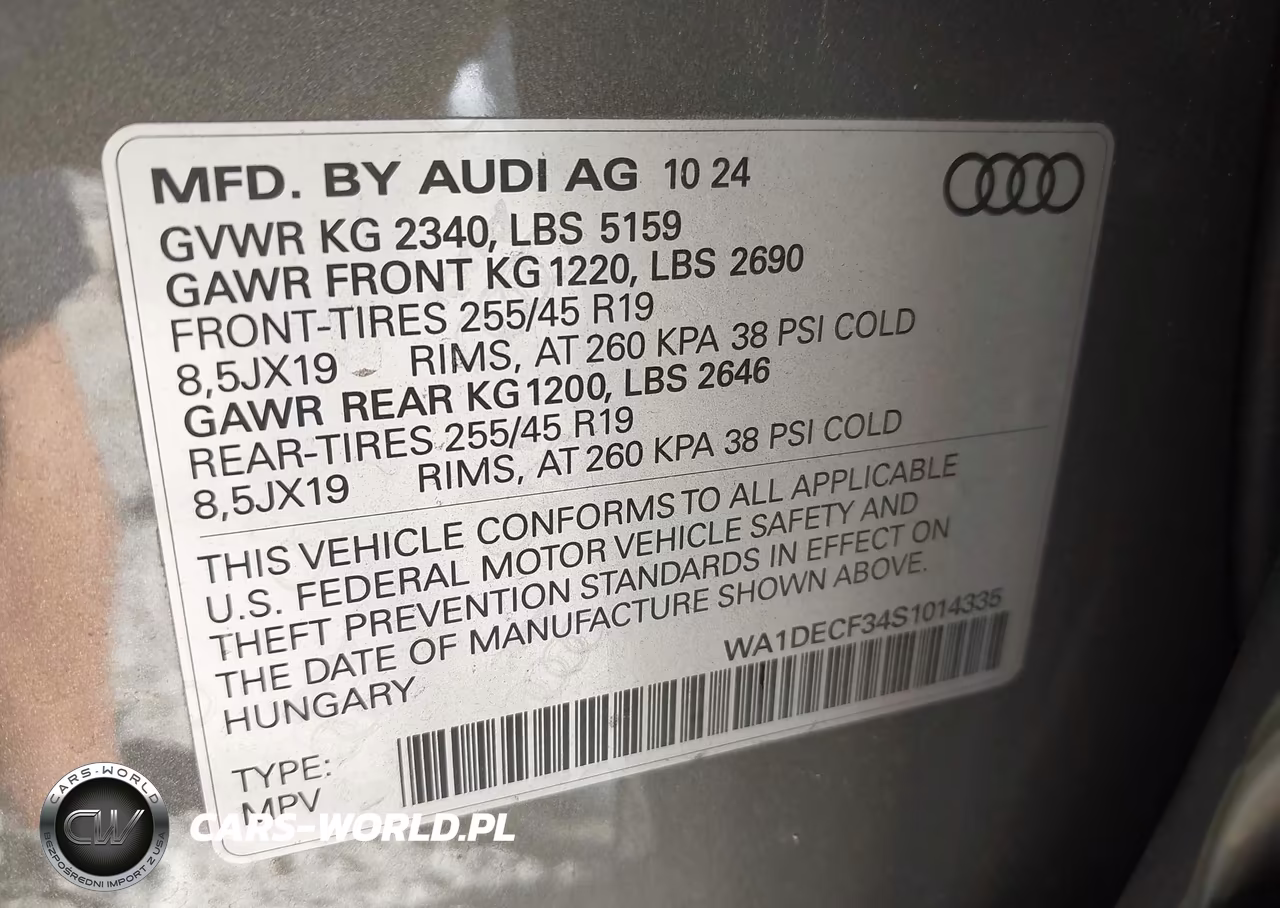 2025 Audi Q3 Premium 45 Tfsi S Line Quattro Tiptronic VIN:WA1DECF34S1014335 - 9