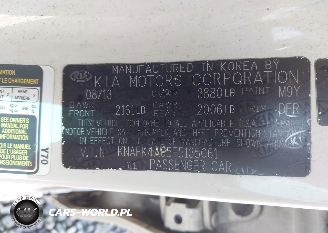 2014 Kia Forte Lx VIN:KNAFK4A65E5135061 - 9