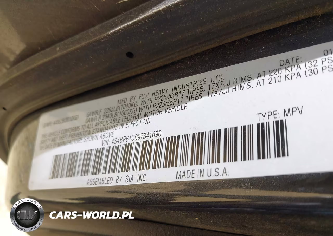 2009 Subaru Outback 2.5I VIN:4S4BP61C097341690 - 9
