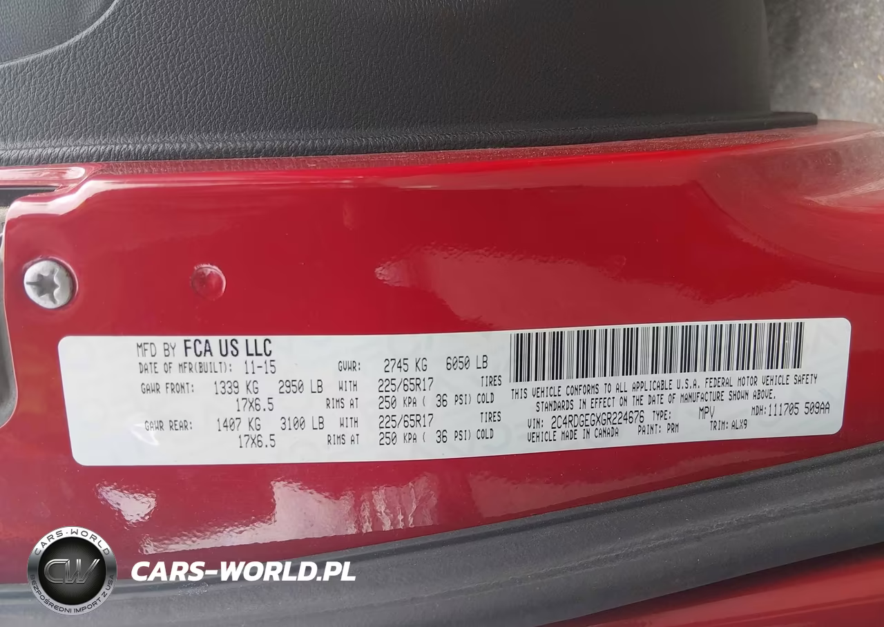 2016 Dodge Grand Caravan R-T VIN:2C4RDGEGXGR224676 - 9