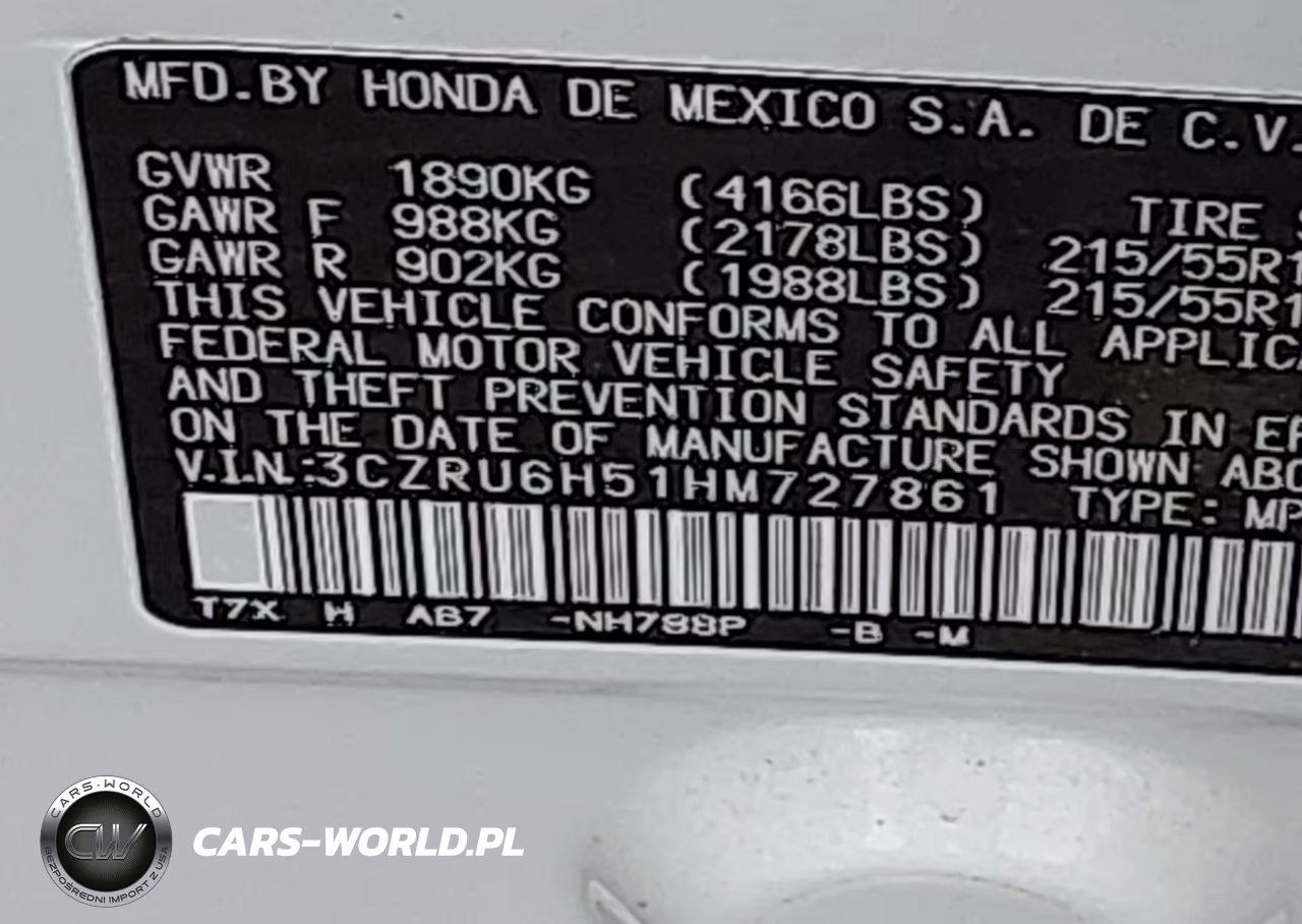 2017 Honda Hr-V Ex VIN:3CZRU6H51HM727861 - 9