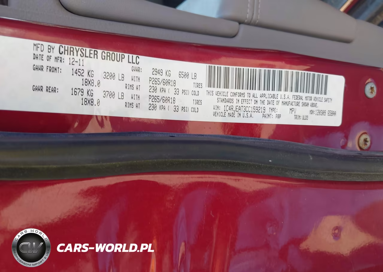 2012 Jeep Grand Cherokee Laredo VIN:1C4RJEAT3CC159219 - 9