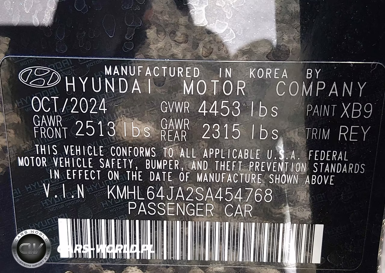 2025 Hyundai Sonata Sel VIN:KMHL64JA2SA454768 - 9