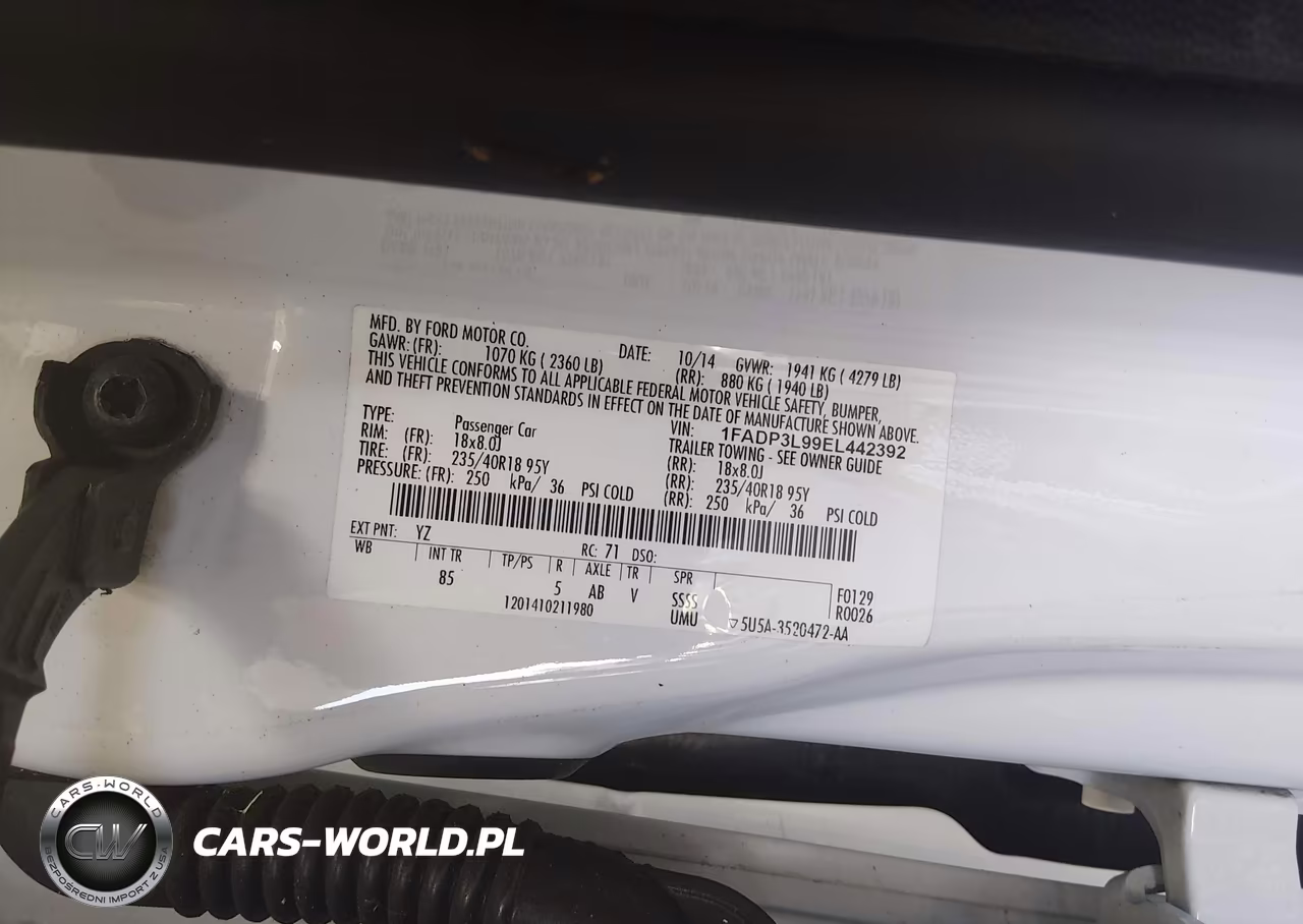 2014 Ford Focus St VIN:1FADP3L99EL442392 - 9