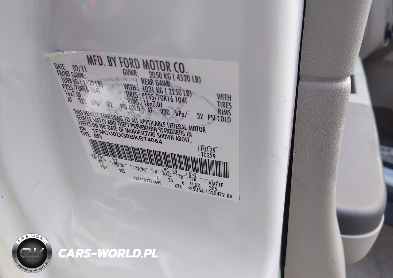 2011 Ford Escape Xlt VIN:1FMCU0DG0BKB74064 - 9