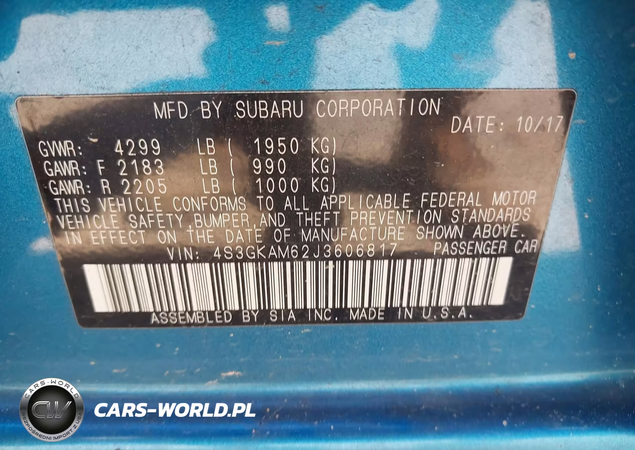 2018 Subaru Impreza 2.0I Sport VIN:4S3GKAM62J3606817 - 9