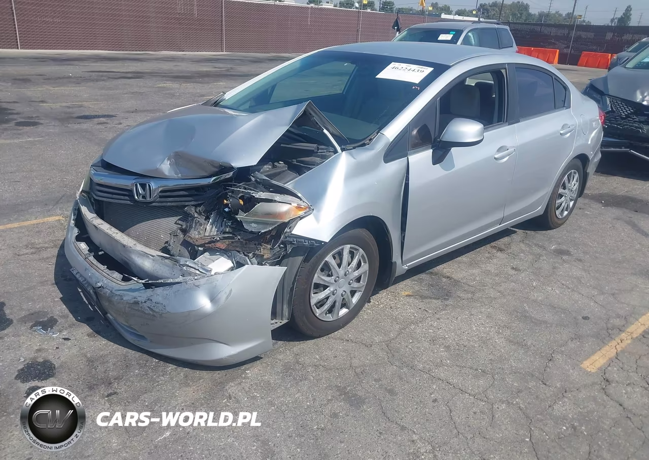 2012 Honda Civic Lx VIN:19XFB2F55CE325404 - 2