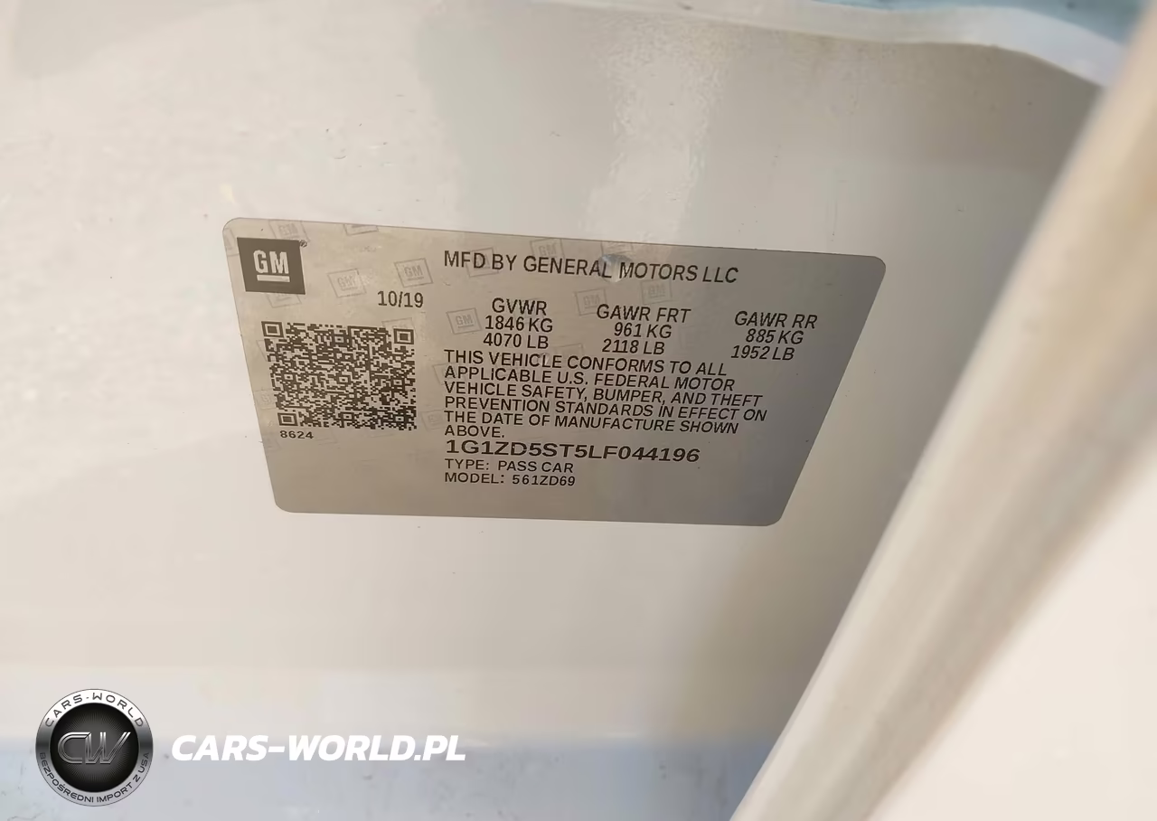 2020 Chevrolet Malibu Fwd Lt VIN:1G1ZD5ST5LF044196 - 9