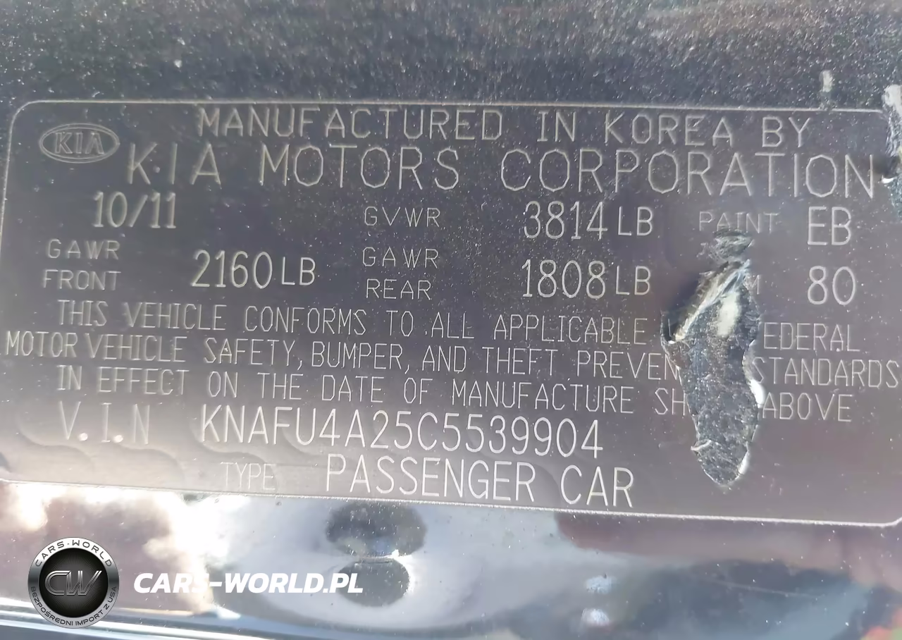 2012 Kia Forte Ex VIN:KNAFU4A25C5539904 - 9