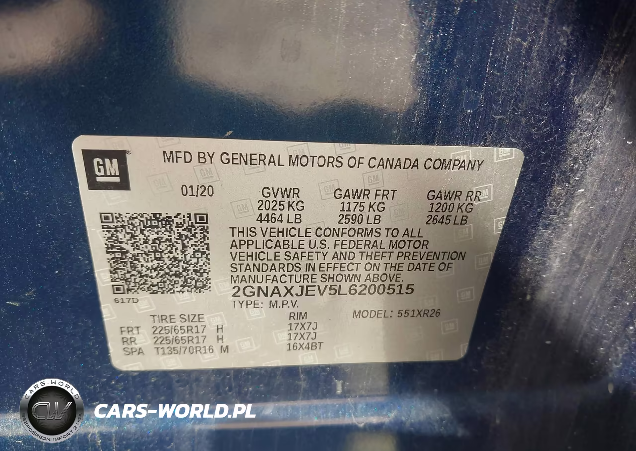 2020 Chevrolet Equinox Fwd 2Fl VIN:2GNAXJEV5L6200515 - 9