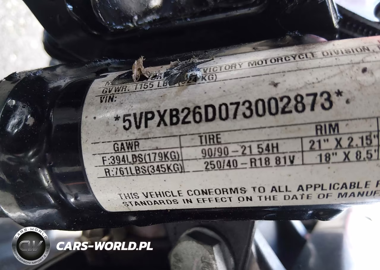 2007 Victory Motorcycles Vegas Jackpot VIN:5VPXB26D073002873 - 14