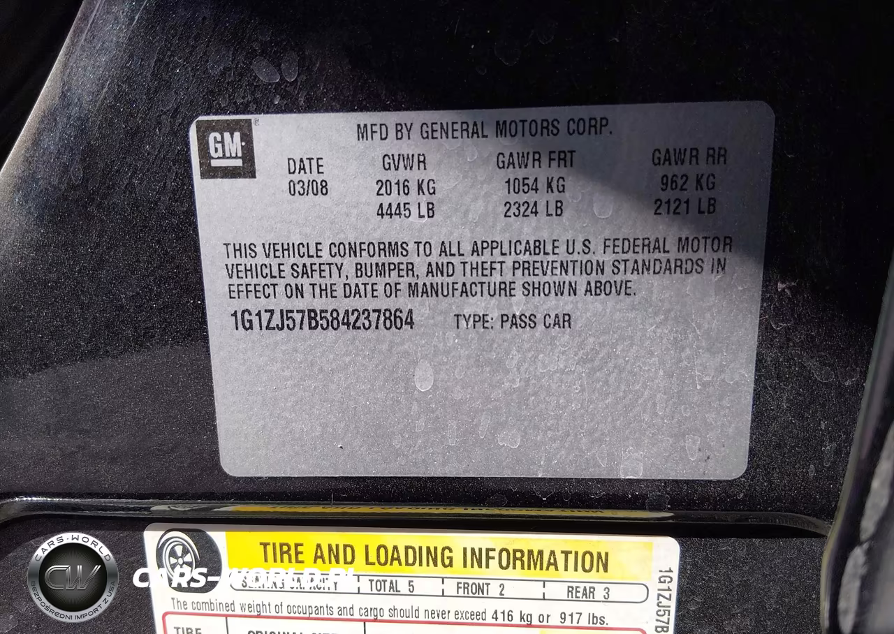 2008 Chevrolet Malibu Lt VIN:1G1ZJ57B584237864 - 9
