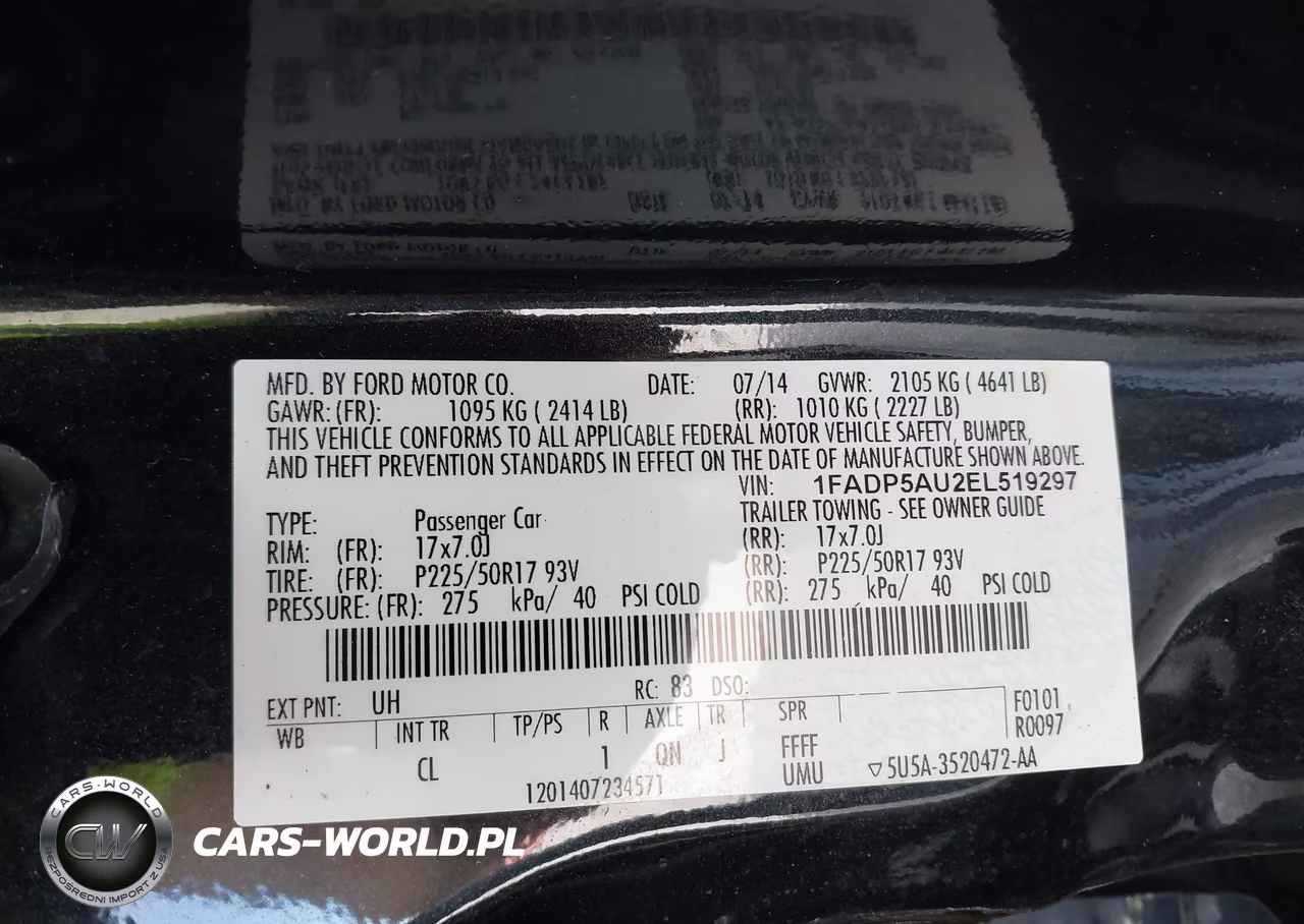 2014 Ford C-Max Hybrid Se VIN:1FADP5AU2EL519297 - 9