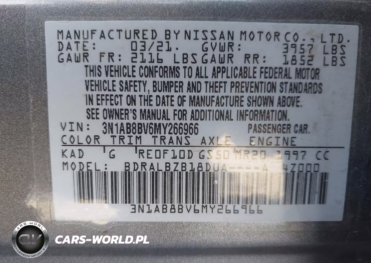 2021 Nissan Sentra S Xtronic Cvt VIN:3N1AB8BV6MY266966 - 9
