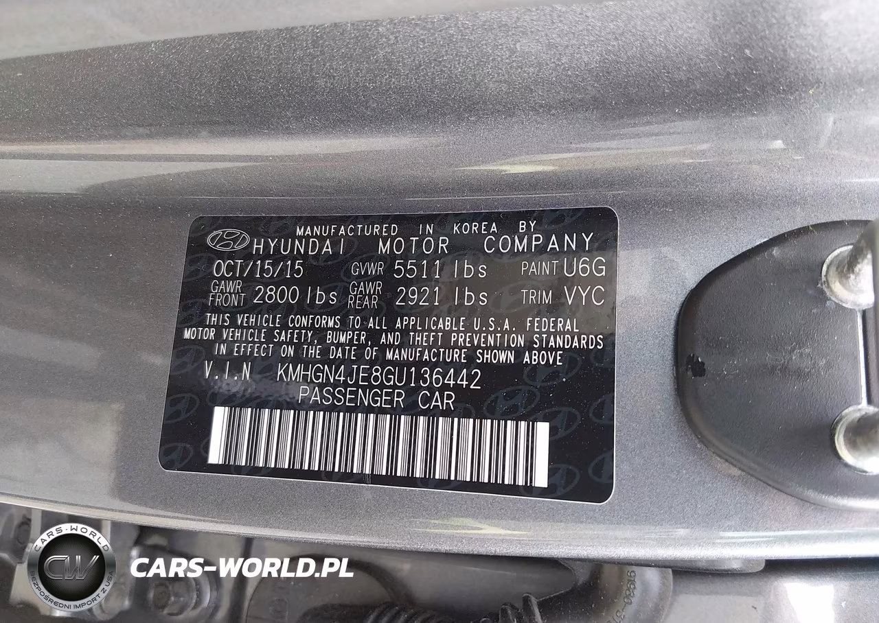 2016 Hyundai Genesis 3.8 VIN:KMHGN4JE8GU136442 - 9