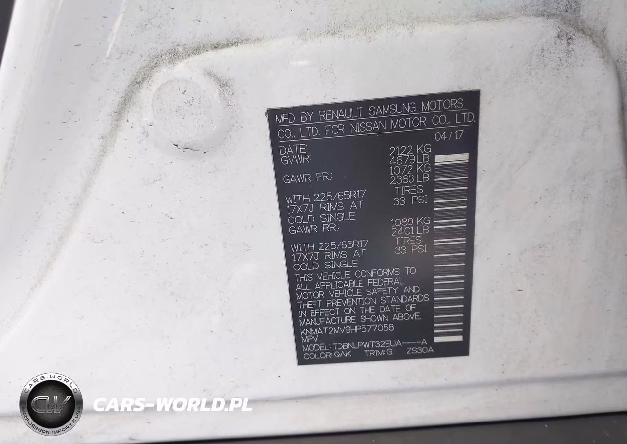 2017 Nissan Rogue S VIN:KNMAT2MV9HP577058 - 9