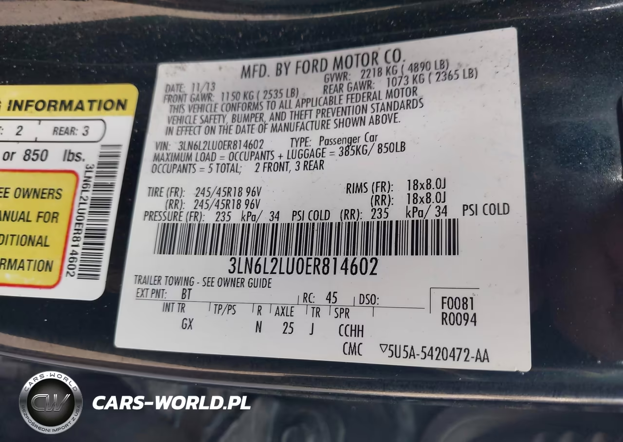 2014 Lincoln Mkz Hybrid VIN:3LN6L2LU0ER814602 - 9