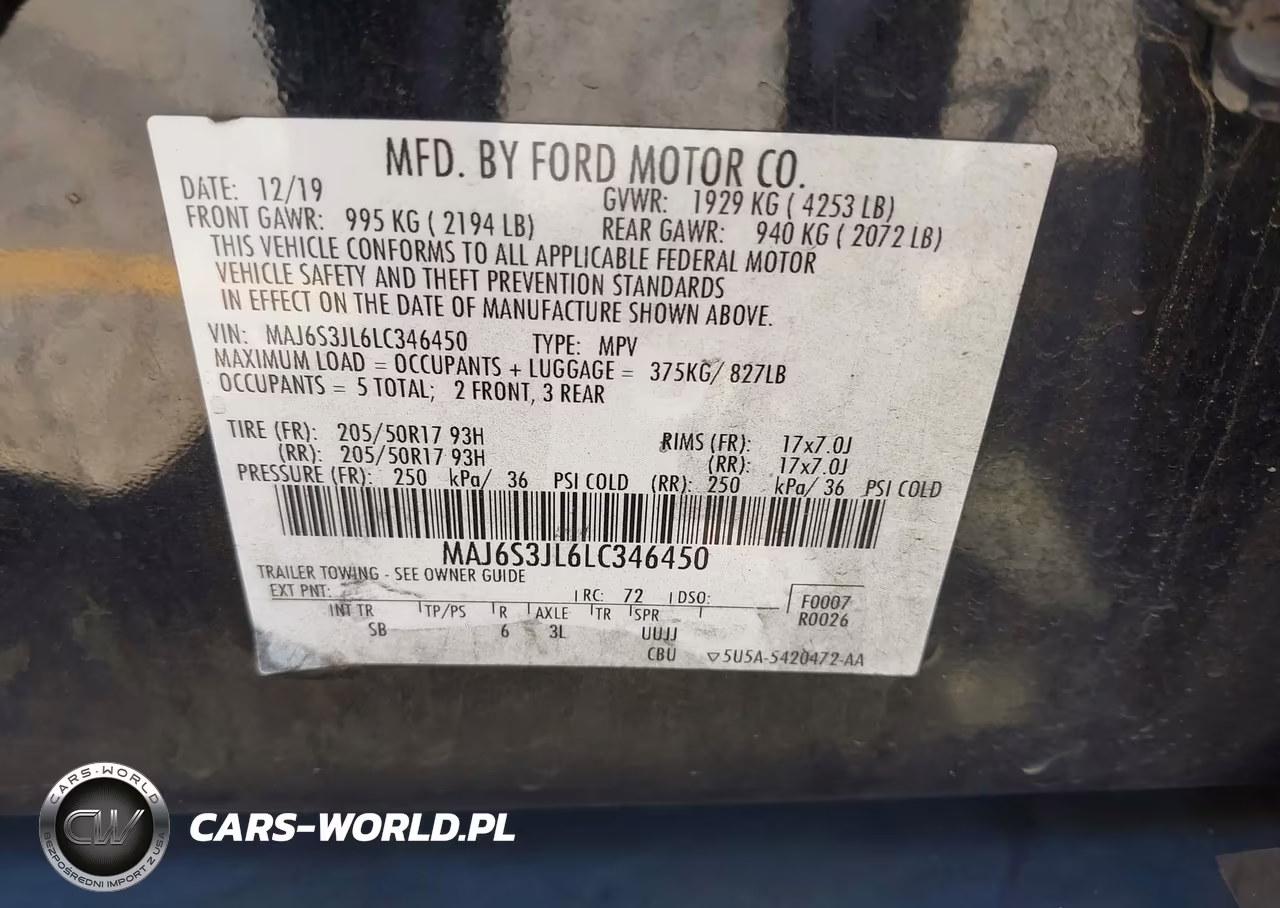 2020 Ford Ecosport Ses VIN:MAJ6S3JL6LC346450 - 9