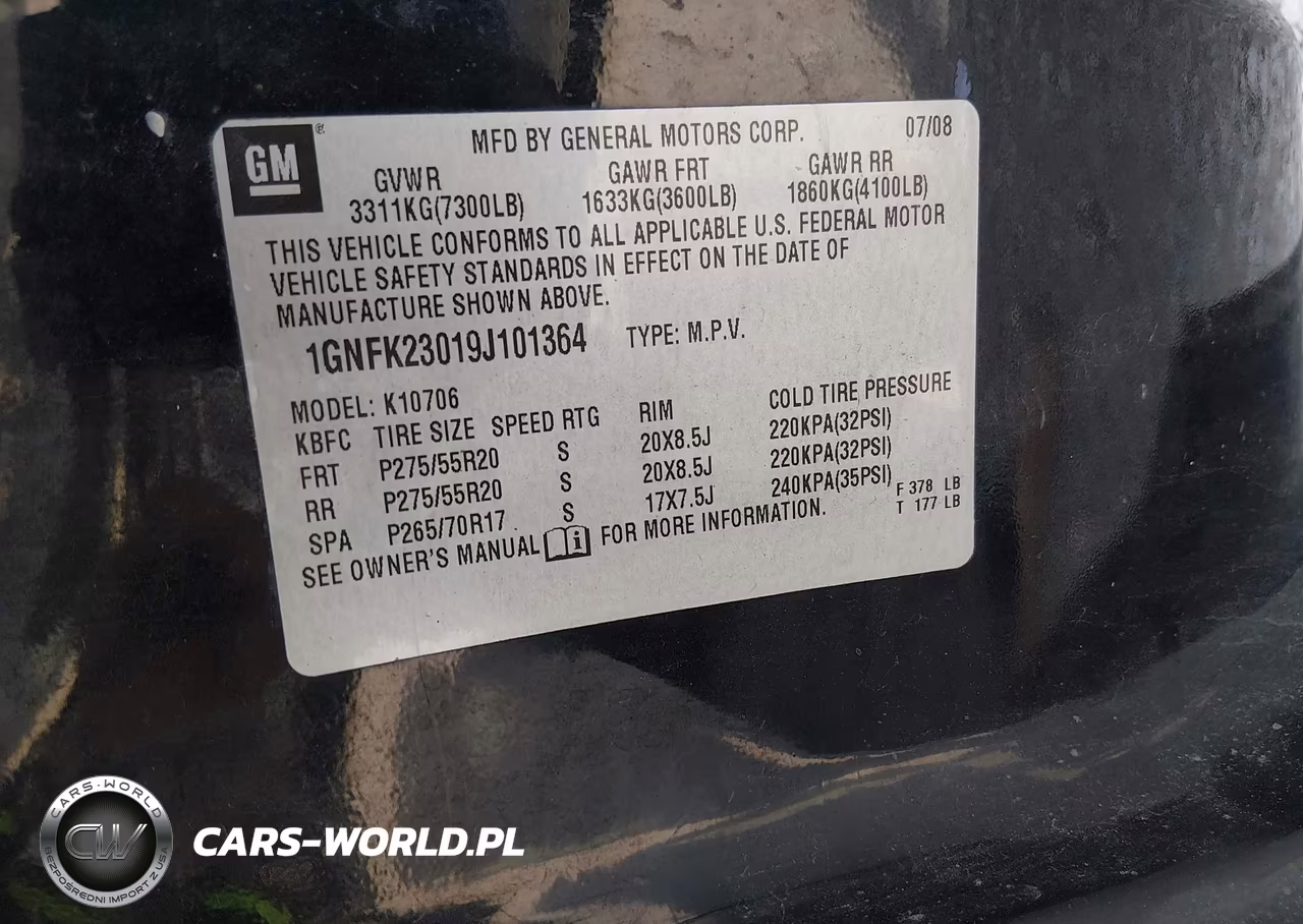 2009 Chevrolet Tahoe Lt2 VIN:1GNFK23019J101364 - 9