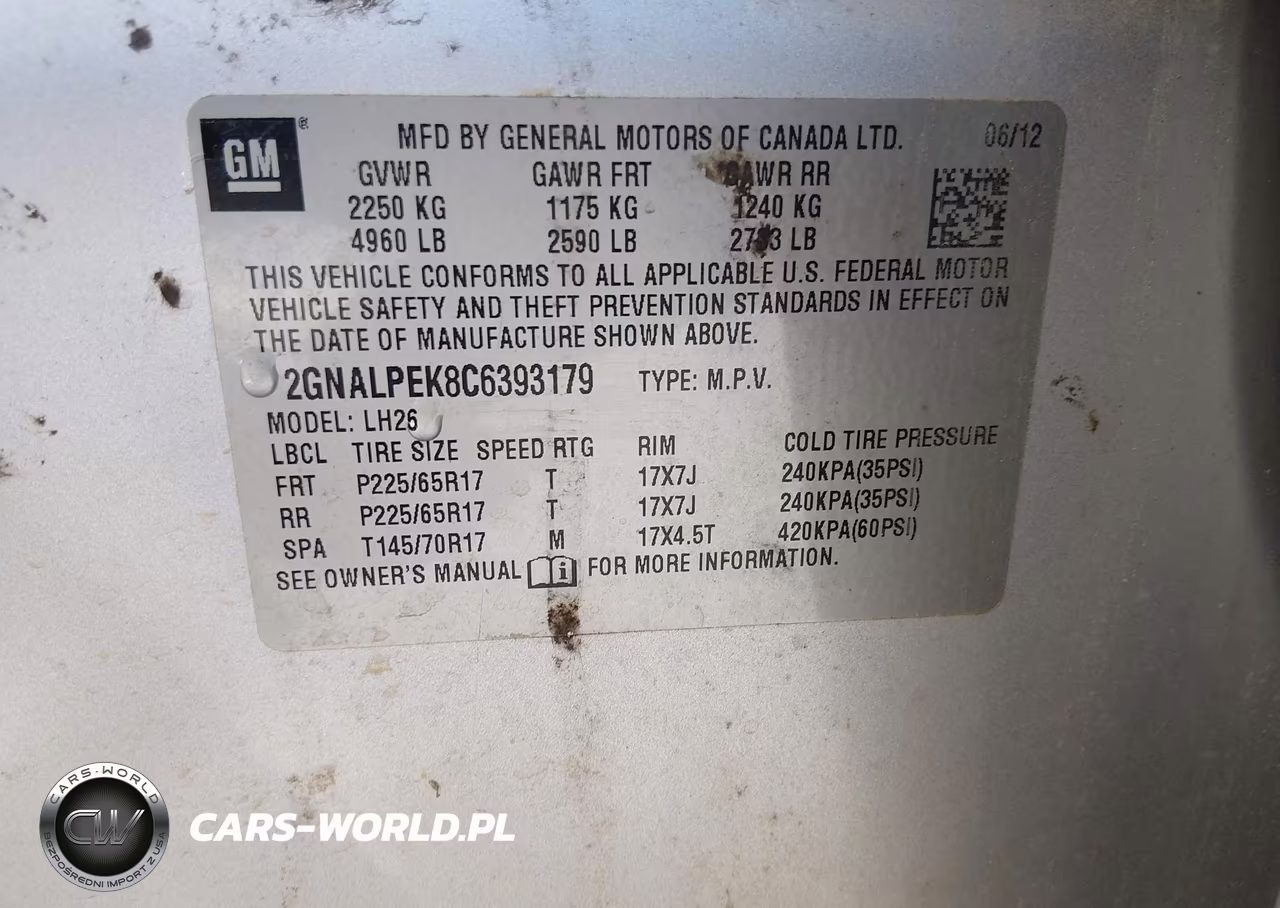 2012 Chevrolet Equinox 2Lt VIN:2GNALPEK8C6393179 - 9
