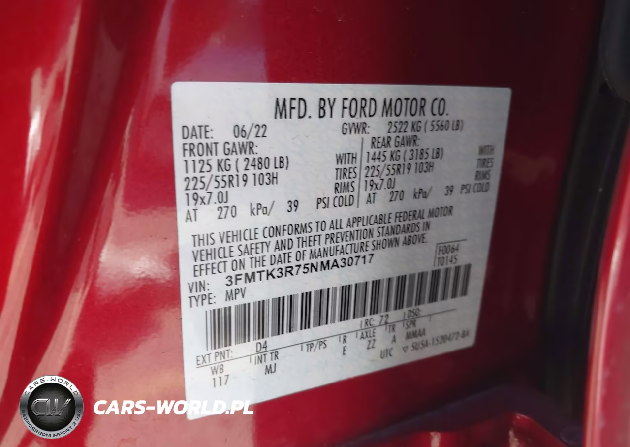 2022 Ford Mustang Mach-E Premium VIN:3FMTK3R75NMA30717 - 9