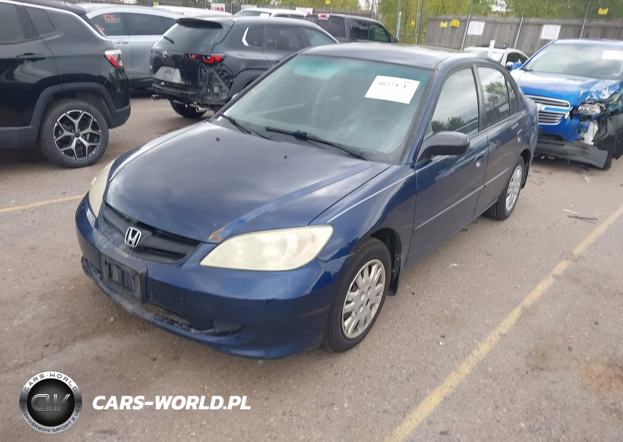 2004 Honda Civic Lx VIN:1HGES16594L010976 - 2