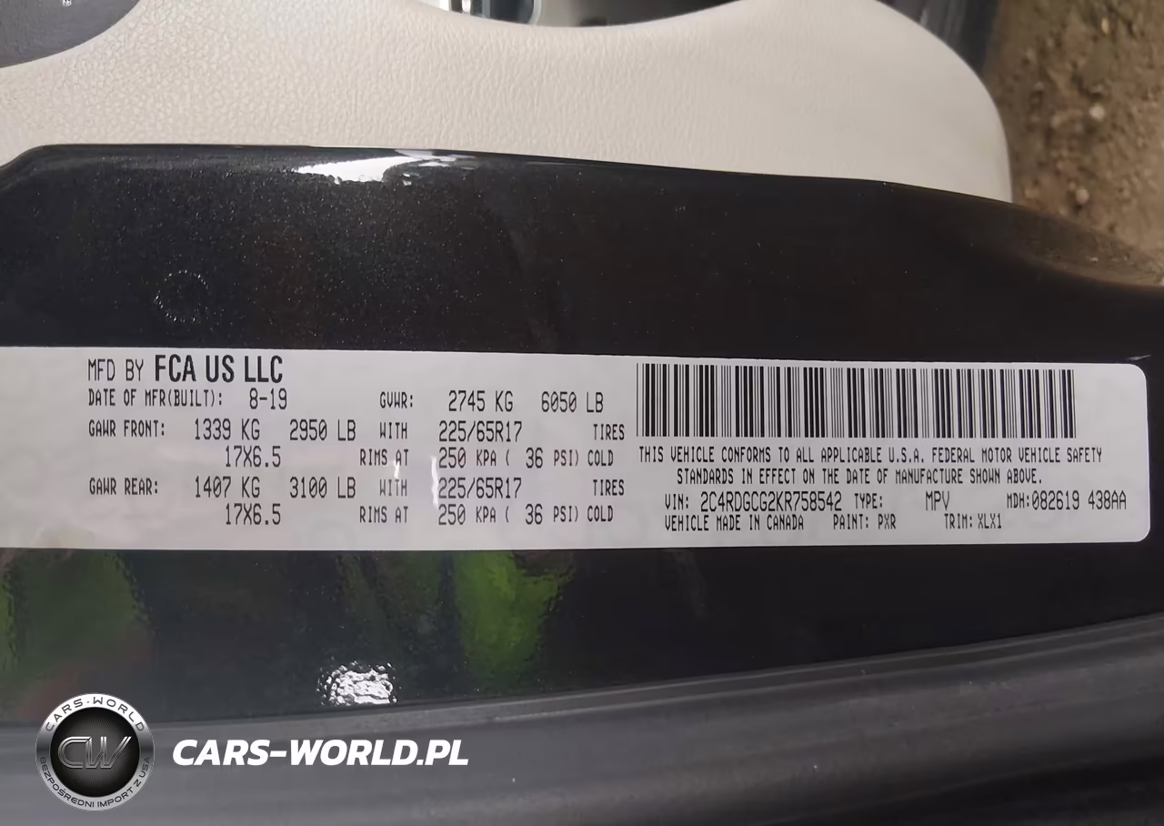 2019 Dodge Grand Caravan Sxt VIN:2C4RDGCG2KR758542 - 9