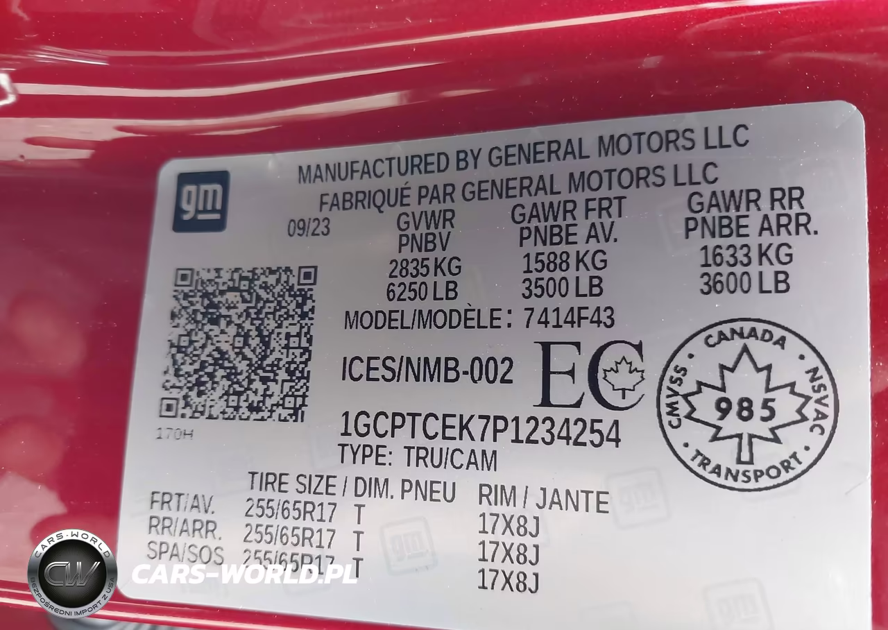 2023 Chevrolet Colorado Lt VIN:1GCPTCEK7P1234254 - 9