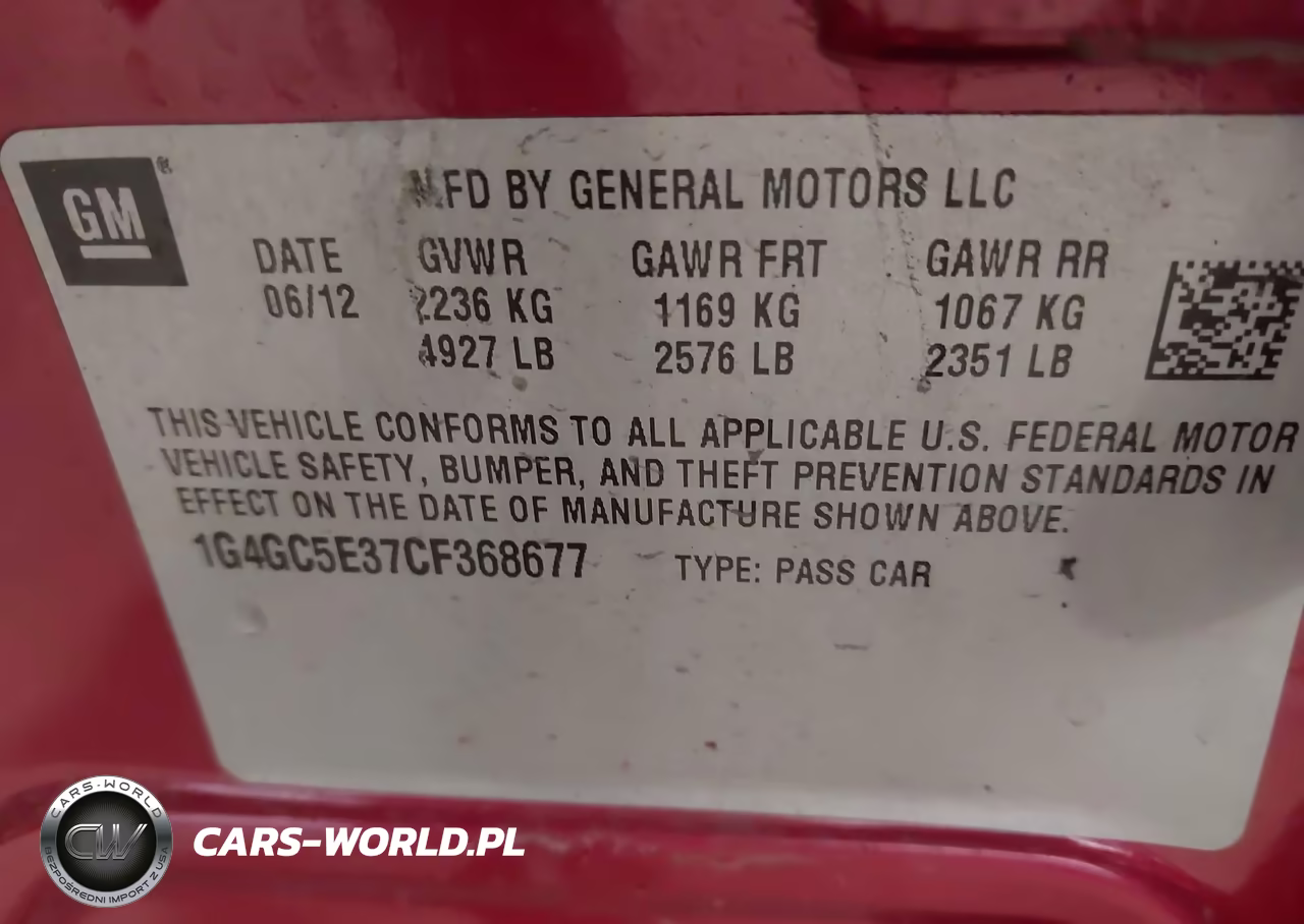 2012 Buick Lacrosse Leather Group VIN:1G4GC5E37CF368677 - 9