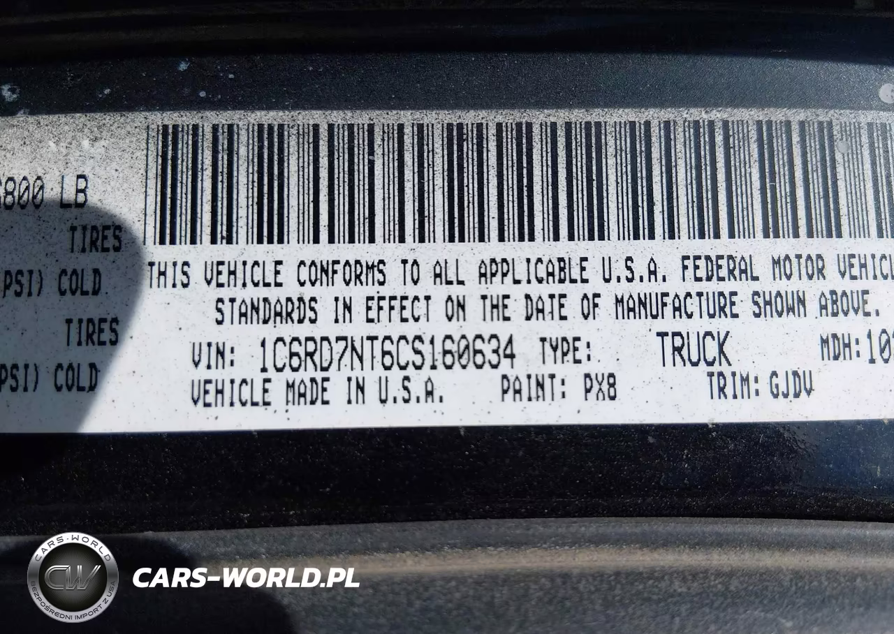 2012 Ram 1500 Laramie VIN:1C6RD7NT6CS160634 - 9