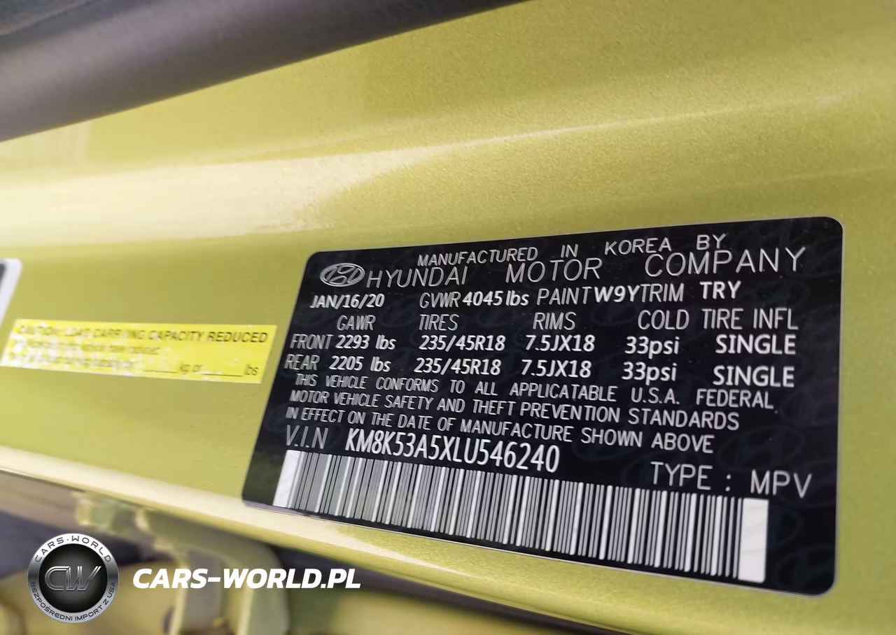 2020 Hyundai Kona Ultimate VIN:KM8K53A5XLU546240 - 9