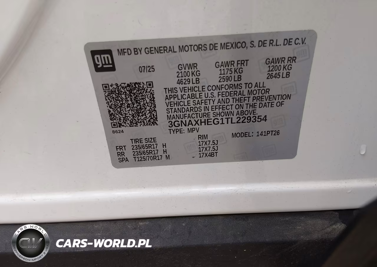 2026 Chevrolet Equinox Fwd Lt VIN:3GNAXHEG1TL229354 - 9