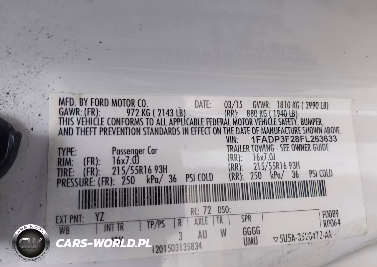 2015 Ford Focus Se VIN:1FADP3F28FL263633 - 9