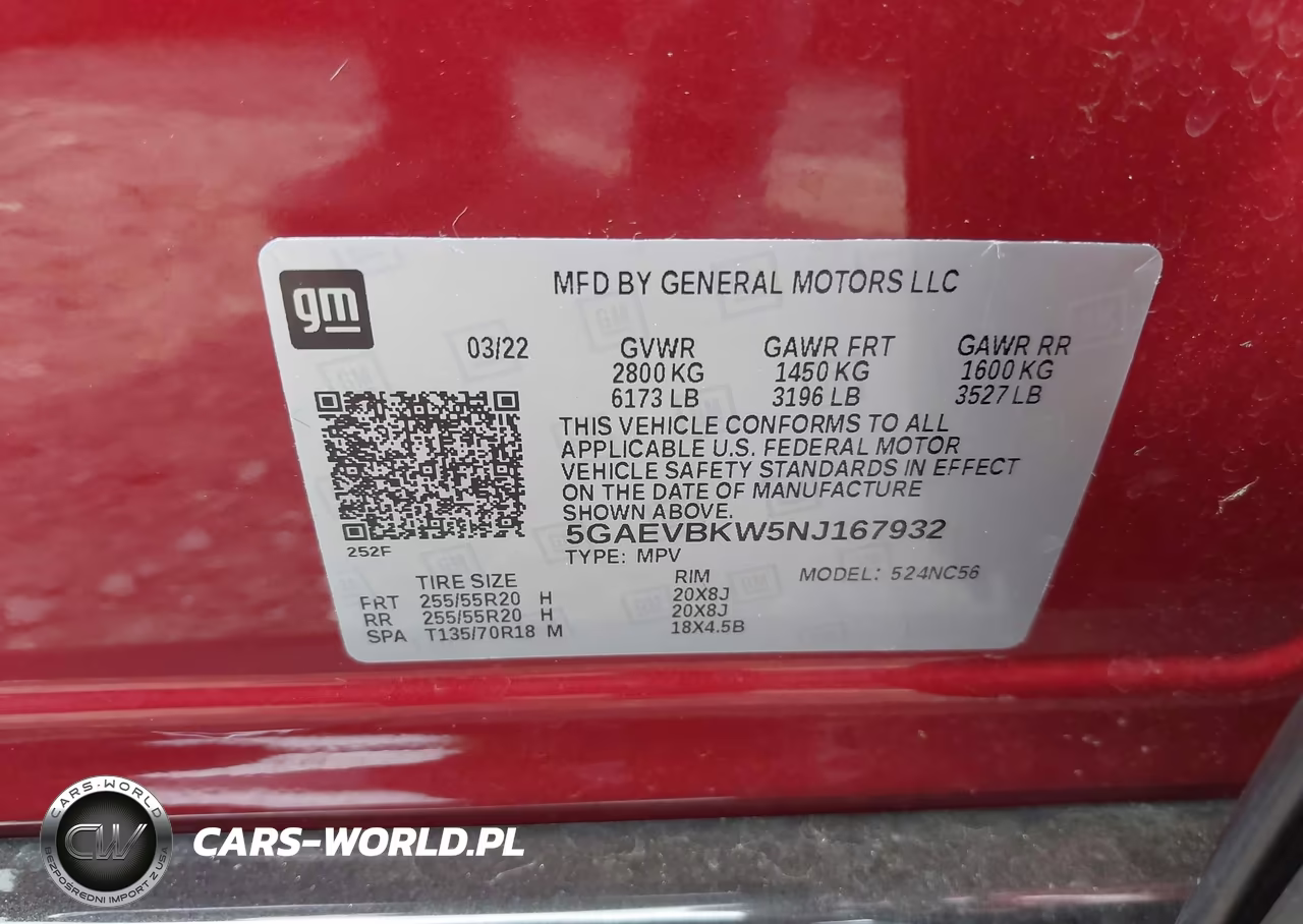 2022 Buick Enclave Awd Premium VIN:5GAEVBKW5NJ167932 - 9