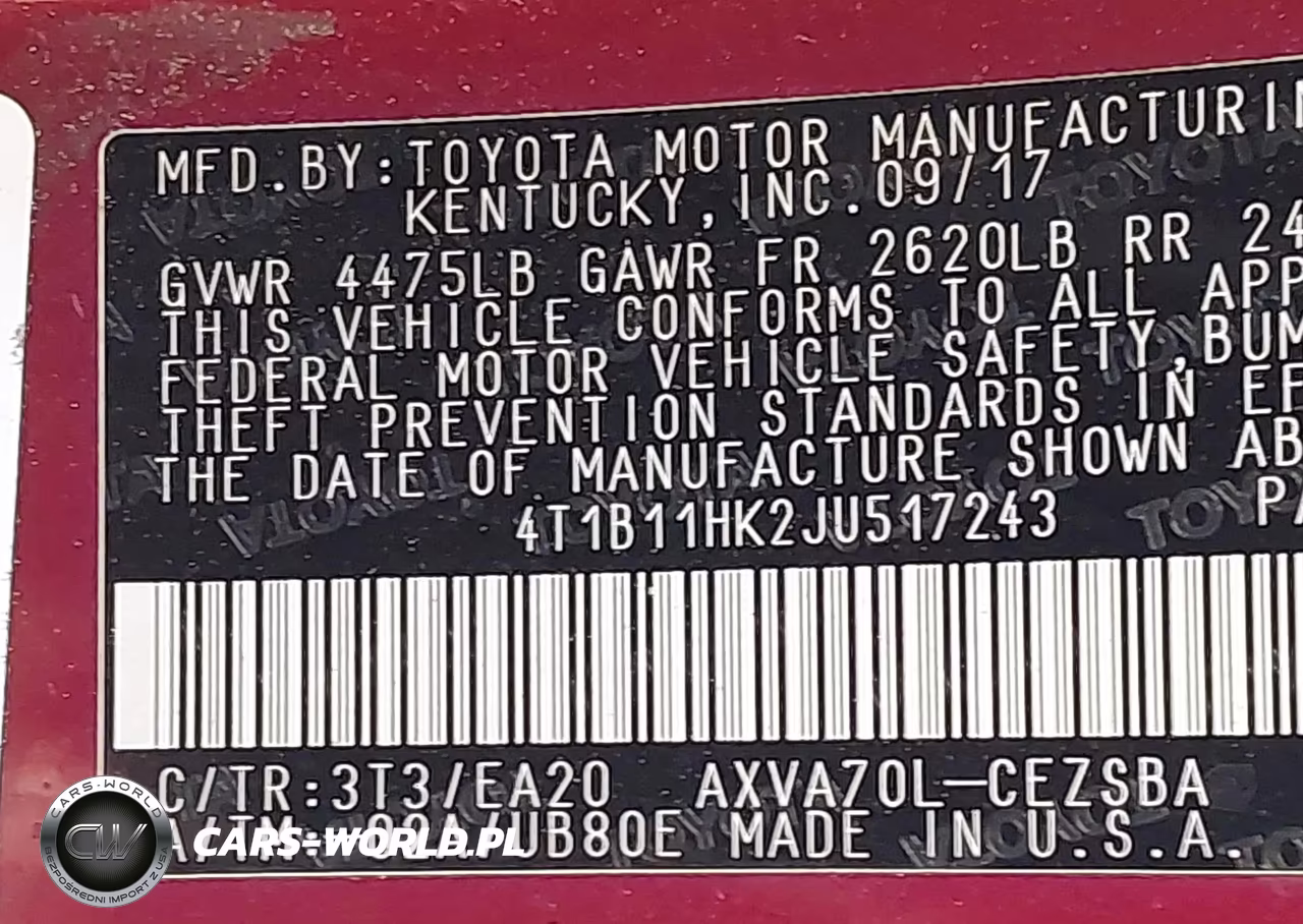 2018 Toyota Camry Se VIN:4T1B11HK2JU517243 - 9